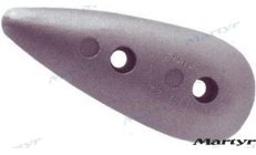 Anodo Tipo Pesce Grande (CMT-21)Anodo sacrificale tipo pesce grande in zinco puro per protezione efficace da corrosione su motor