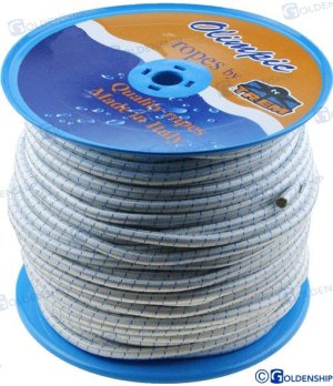 Corda Elástica 8 mm (100 m) - GS60104Corda elástica de 8 mm com 100 m de comprimento. Resistente à água salgada e aos raios UV, 