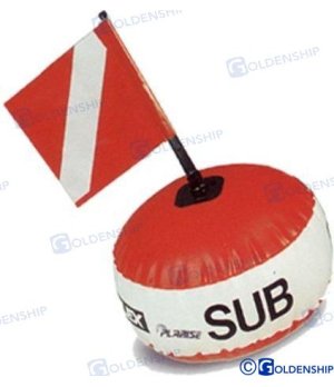 BOUÉE DE PLONGÉE "EXPORT"Boya de submarinismo con bandera hinchable de 25cm