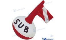 "MINI" DIVING BUOYBoya de submarinismo con bandera hinchable de 25cm