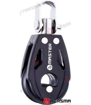 Roldana Simples Giratória com Mordaça 29mm (MVBB0201F)Roldana simples giratória com mordaça de 29mm. Componente resistente para 