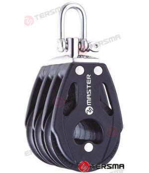 Polea triple Giratoria 40mm MVBB0405F nautico