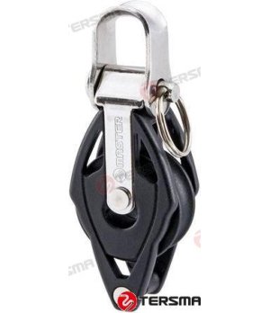 SINGLE PULLEY w/ROOTING AND CLAMP 22mm
