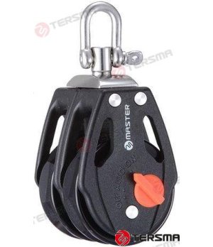 Polea Doble c/SEGURO 40mm MVRA0403F nautico