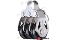 Roldana Tripla 22mm (MVSB2205F)Roldana tripla 22mm para sistemas de polias em embarcações. Componente resistente à corrosão para