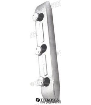 Anodo MMI 500x80x40 (TEN00218)Anodo sacrificale in zinco marino 500x80x40 per protezione catodica di imbarcazioni e motori fuori