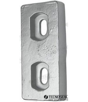 Ânodo de Placa 1,46 kg (TEN00267)Ânodo de placa de zinco 1,46 kg para proteção catódica de embarcações e motores de popa contra 