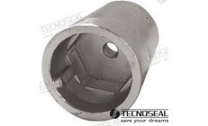 Ânodo Radice Hexagonal Eixo 50 (TEN00405E)Ânodo de sacrifício Radice hexagonal com eixo 50mm. Protecção catódica superior contra
