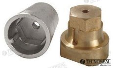 Ânodo Radice Completo Eixo 35 (TEN00412E)Ânodo de sacrifício Radice completo para eixo de 35 mm. Proteção contra corrosão galvân