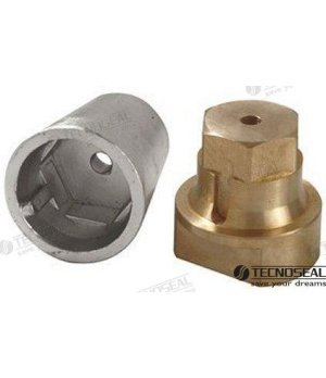 Ânodo Radice Completo Eixo 35 (TEN00412E)Ânodo de sacrifício Radice completo para eixo de 35 mm. Proteção contra corrosão galvân