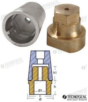 Anodo Radice Completo Asse 60 (TEN00417E)Anodo Radice completo per asse 60 mm. Protezione catodica efficace contro la corrosione