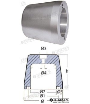 Anodo Riva Splendida 7,05 kg (TEN00437)Anodo sacrificale Riva Splendida 7,05 kg per protezione catodica. Previene la corrosione 