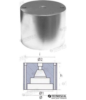 Anodo Ferretti 680 12,5 kg (TEN00479)Anodo sacrificale Ferretti 680 da 12,5 kg per la protezione catodica dello scafo e dell'eli