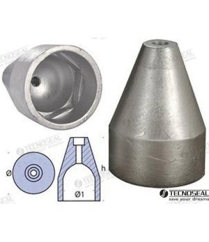 Ânodo Ogiva ORVEA 65 (TEN00498)Ânodo de sacrifício ogival 65 mm ORVEA para proteção catódica de embarcações. Protege contra corr