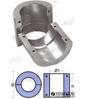 Collare per Asse 3 1/2" (TEN00524)Collare per asse 3 1/2" per motori fuoribordo. Fissaggio stabile e affidabile con installazion