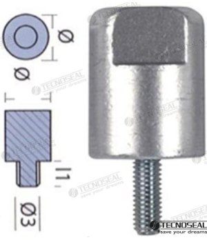 Anodo Yanmar Barra Motor TEN01311