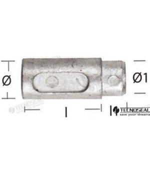 Anodo Lombardini (TEN02350)Anodo de sacrifício Lombardini para protecção catódica contra corrosão em motores náuticos e sistemas