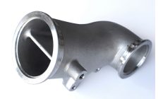 Codo de Escape Seco Acero Inoxidable Yanmar 8LV 119798-13510Fabricado en acero inoxidable 316 fundido por inversión y mecanizado
