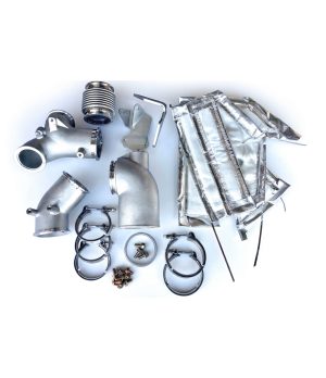 Kit Escape Completo Acero Inoxidable Yanmar 8LV (Con Riser Largo)Conjunto completo para reemplazar el sistema de escape original
