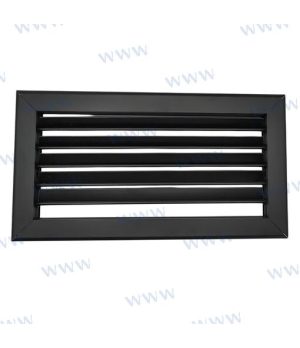 REJILLA ALU NOIR MATE 10X5