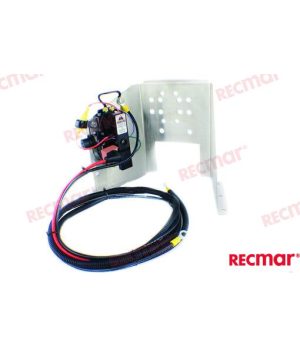 Soporte Con Partes EléctricasTrimmmotorträger aus Edelstahl. Inklusive Magnetspulen, Sicherung und Verkabelung.