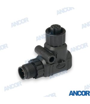 Conector Codo Nmea 2000 90°Conector Codo Nmea 2000 90° - Ref: AM270108. Recambio marino.