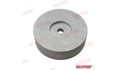 ANODO DISCO POPA 140X35mm (ZN)Ánodo de sacrificio en disco para la protección catódica de la popa en embarcaciones. Compatible c