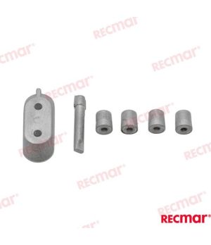 KIT ANODOS B POWERHEAD ALUMINIOKit de ánodos de sacrificio en aluminio para protección catódica del bloque motor. Previene la co