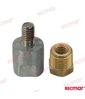 Yanmar M8 37mm Pencil Anode Zinc REC27210-200370M8 37mm zinc pencil anode for Yanmar engines. Aftermarket part compatible with O