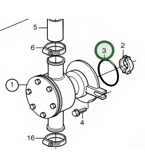 O-Ring 968971 REC968971O-ring di precisione per pompa di aspirazione Volvo Penta. Sigillatura ermetica negli impianti di refrige