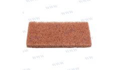 TBRITE Almohadilla Abras 120x250 MarrónTBRITE Almohadilla Abrasiva de Abrasión Fuerte (Marrón) Ideal para la eliminación de cal,