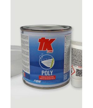 Kit Réparation Bicomposant Mastic Polyester 250grMastic polyester blanc bicomposant pour réparation rapide de fibre de verre, bo
