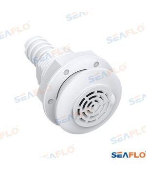 Passa-casco com Grelha 5/8"Passa-casco de plástico reforçado 5/8" (reto). Com grelha integrada para tomada de água. Rosca NPT.
