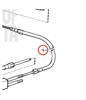Cable de Dirección Original Volvo Penta 3840273