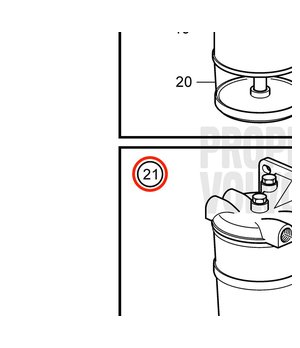 Separador de Agua Original Volvo Penta 833972