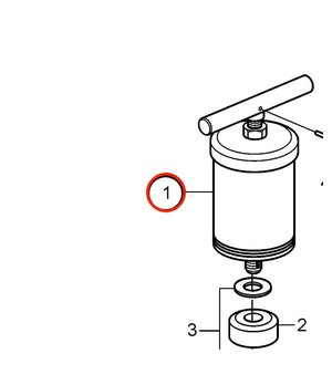 Prensa de Grasa Original Volvo Penta 827184