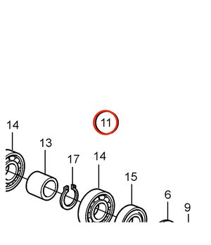 Eje Original Volvo Penta 21951418