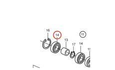 Cojinete de Bolas Original Volvo Penta 181717