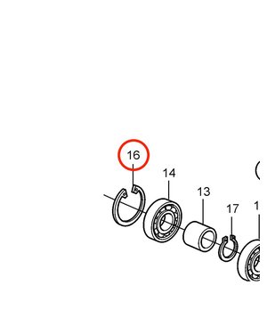 Circlip Original Volvo Penta 914515