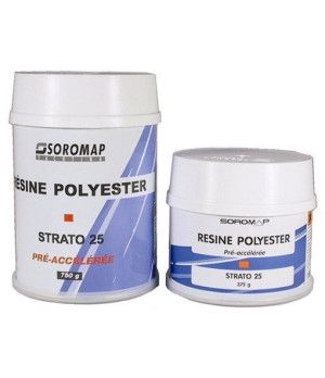 RESINA POLIESTER+CATALIZADOR 750GR.