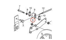 Tuerca de Sujeción Original Volvo Penta 945467