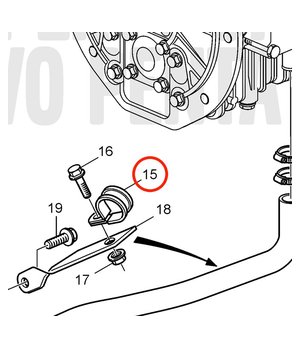 Abrazadera Original Volvo Penta 952637