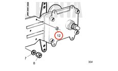 Tuerca Hexagonal Original Volvo Penta 947536
