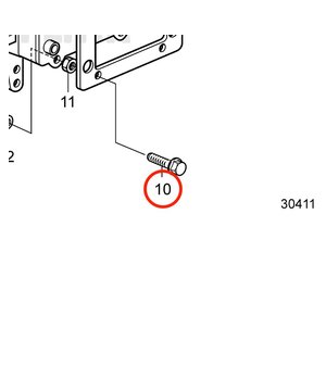 Tornillo Hexagonal Original Volvo Penta 963548
