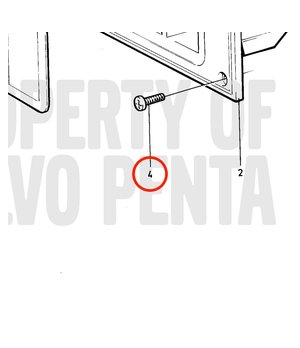 Tornillo Original Volvo Penta 828647