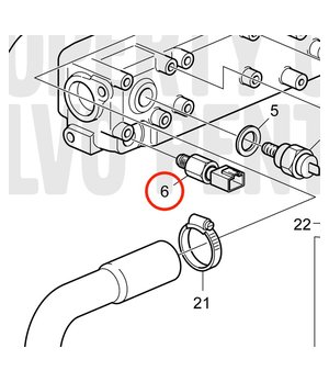 Sensor de Temperatura Original Volvo Penta 3584128