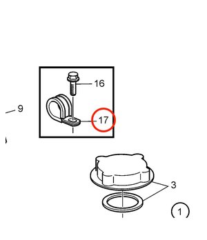 Abrazadera Original Volvo Penta 952635