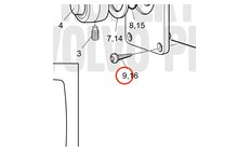 Tornillo de Cabeza Hexagonal Original Volvo Penta 996833