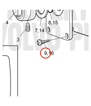 Tornillo de Cabeza Hexagonal Original Volvo Penta 996833