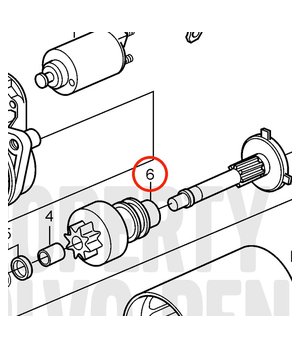 Piñón Motor Arranque Original Volvo Penta 3583837